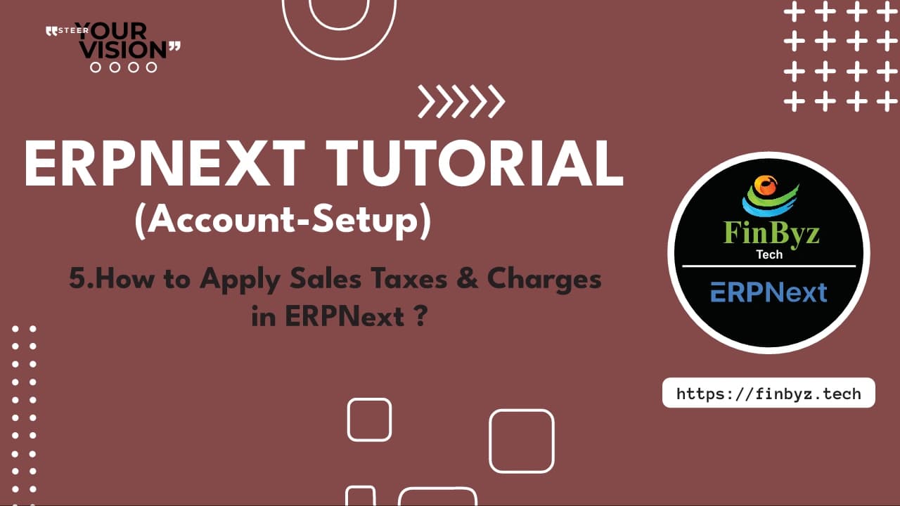 ERPNext Taxes & Charges Account Setup Guide
