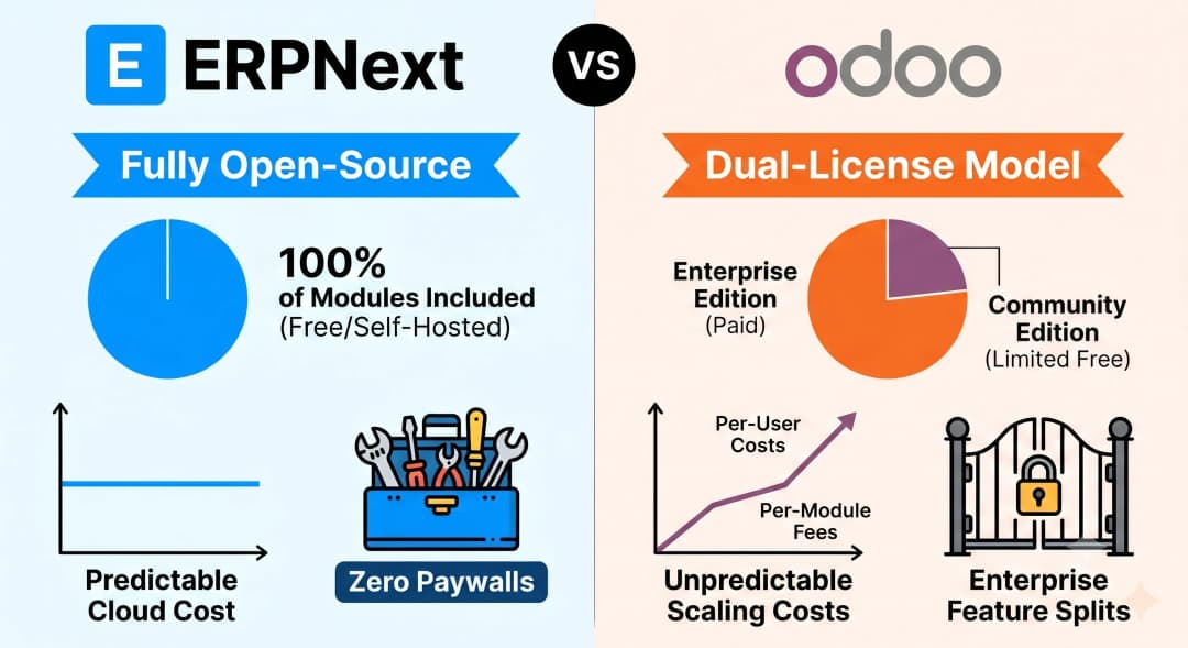ERPNext vs Odoo: A Head-to-Head Open Source ERP Comparison